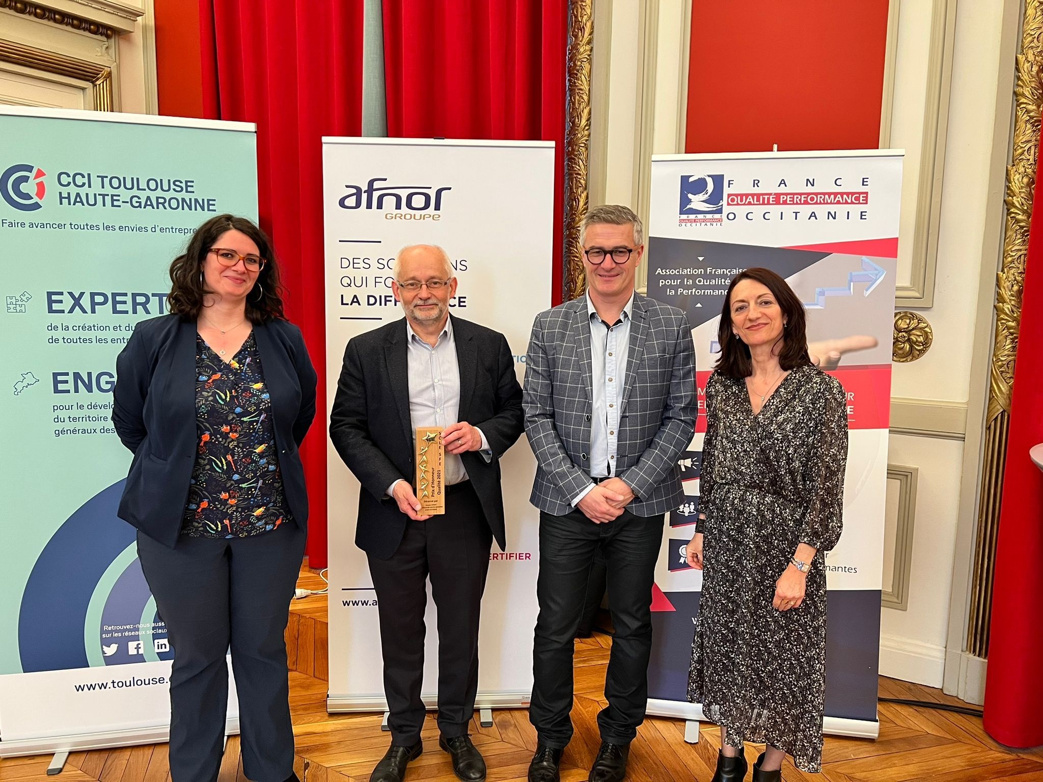 Remise du prix d'honneur Performance qualité 2022 à JF Revel