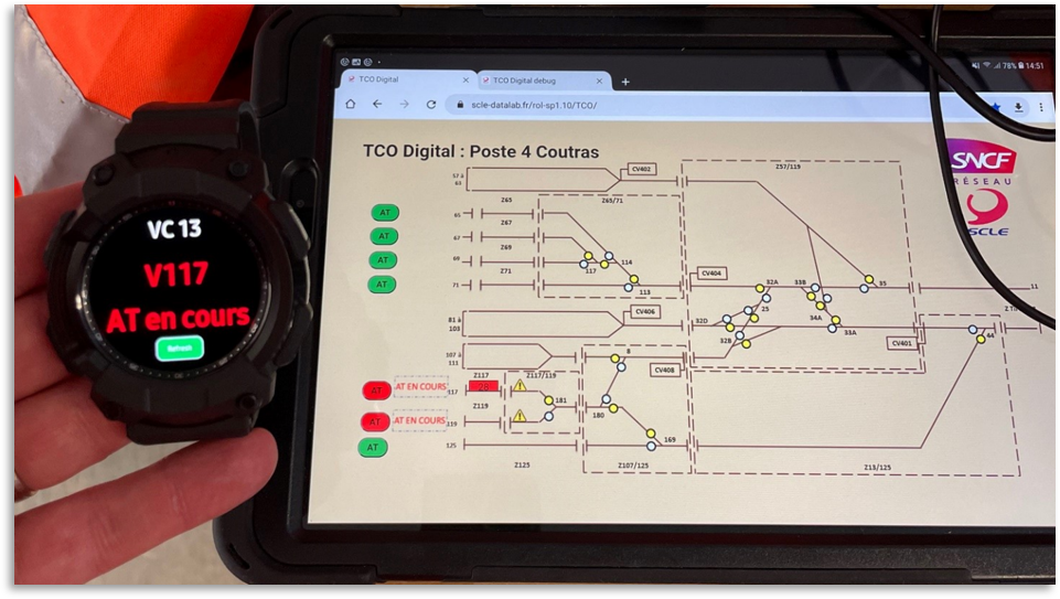 TCO Digital logiciel sur tablette et montre connectee